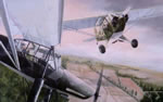 "Duel in the Sun" - Burt Mader - World War II Aviation Art